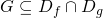 G\subseteq D_{f}\cap D_{g}